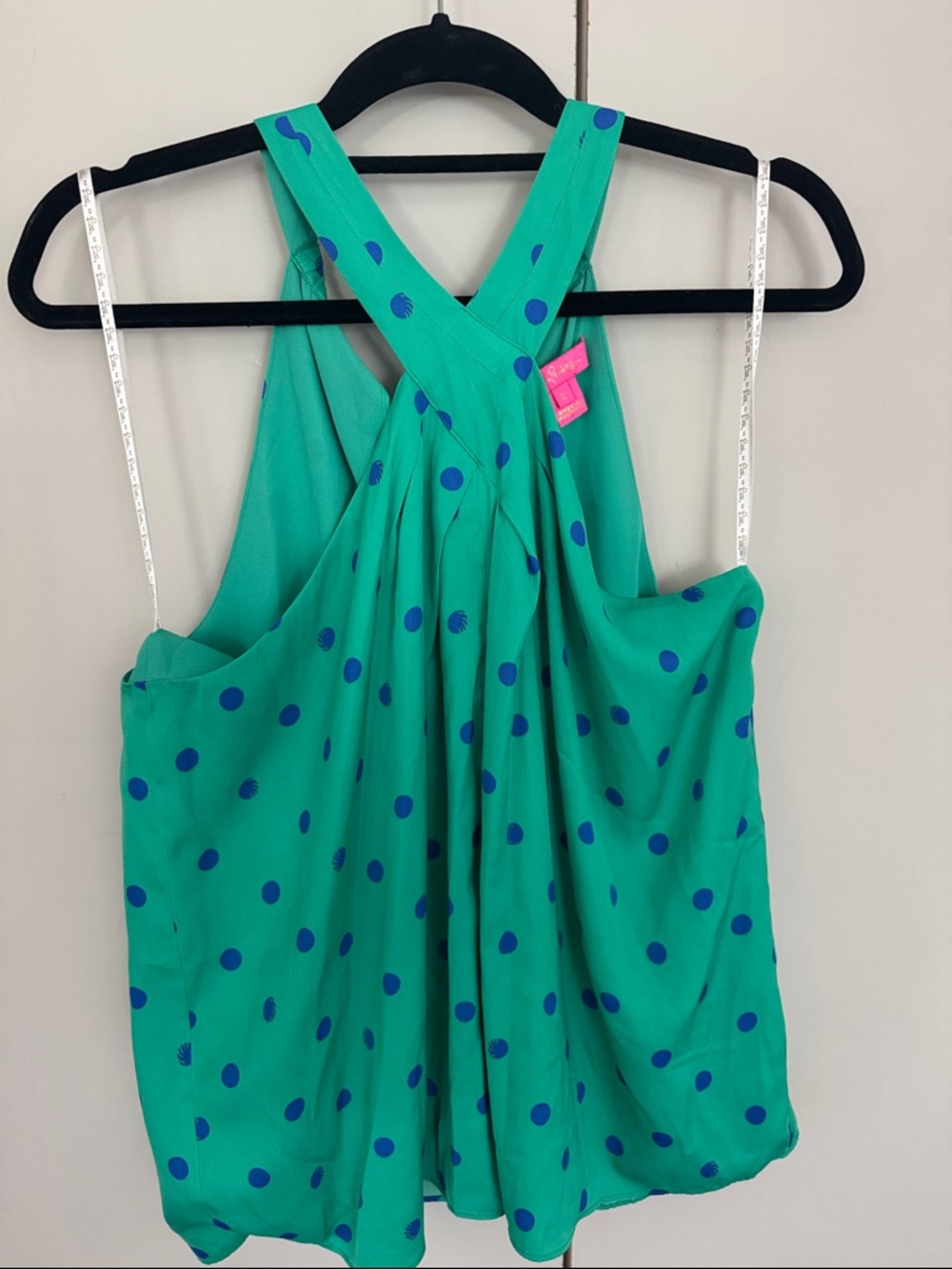 Green and blue Polka Dot bow Top - Lilly Pulitzer